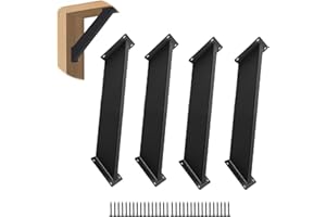 NRSPP 4 Pcs 45 Degree Angle Support Bracket, Pergola Kit Heavy Duty Connectors for 4 "x 4" (Actual: 3.15''x3.15'') , for Wooden Structures Such as gazebos, Tree Houses, Cabins, and Patio Kits.