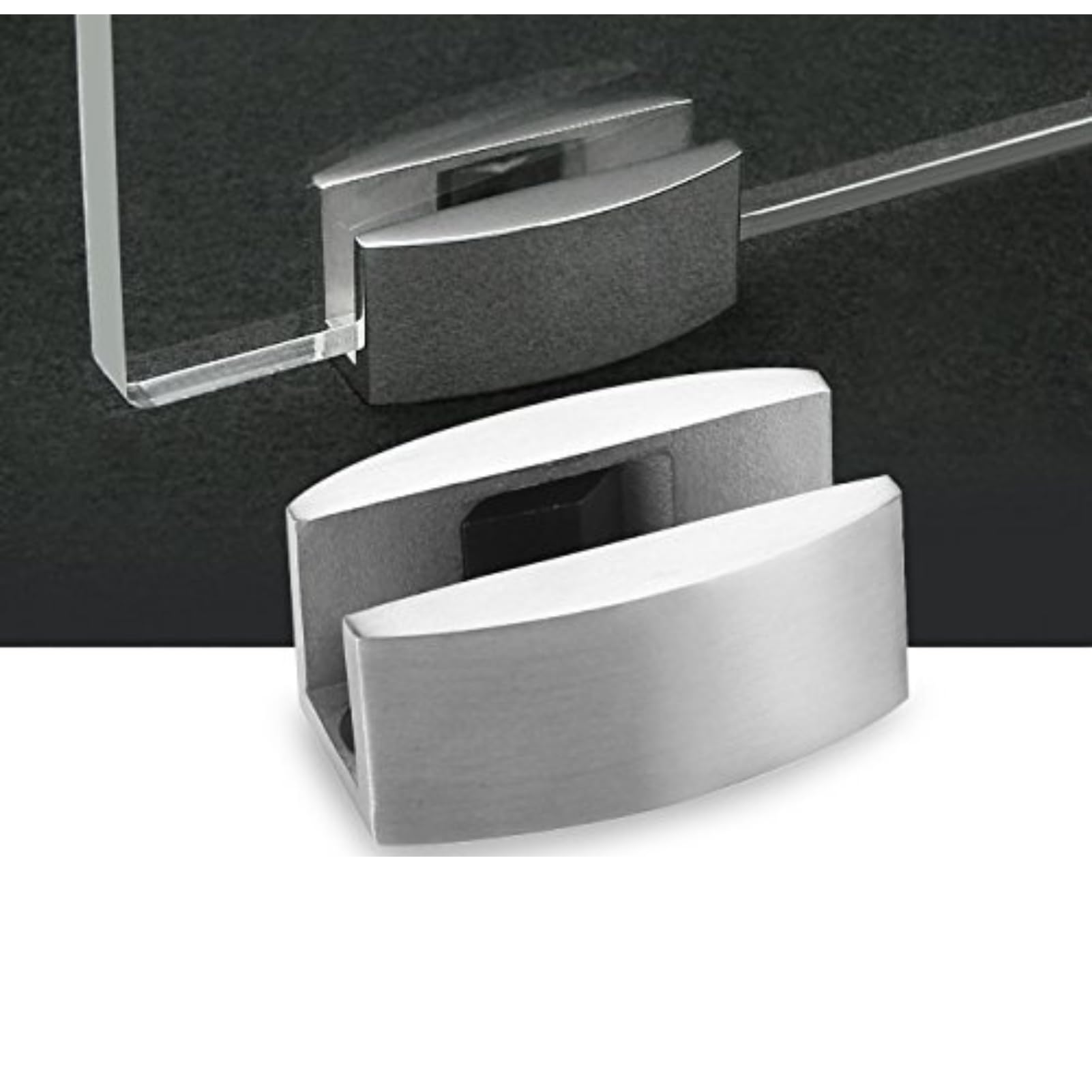 Floor Guide - Floor Bottom Guide Replacement Door Stopper Bumper Wall Protetor for Frameless Sliding Glass Door