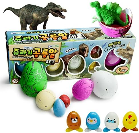 Novelty Magic 3 Size Same as Hatching Crack Easter Dinosaur hatchimals Eggs hatchimal Toys Hatching Toy 6-Pack + Bonus (Styles & Colors May Vary) Authorization