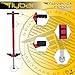 Flybar Maverick Pogo Stick for Kids Ages 5+, 40 to 80 Pounds, Perfect for Beginners, Easy Grip Handles, Anti-Slip Pegs, Outdoor Toys for Boys, Jumper Toys for Girls, Outside Toys for Kids (Red/Blk)