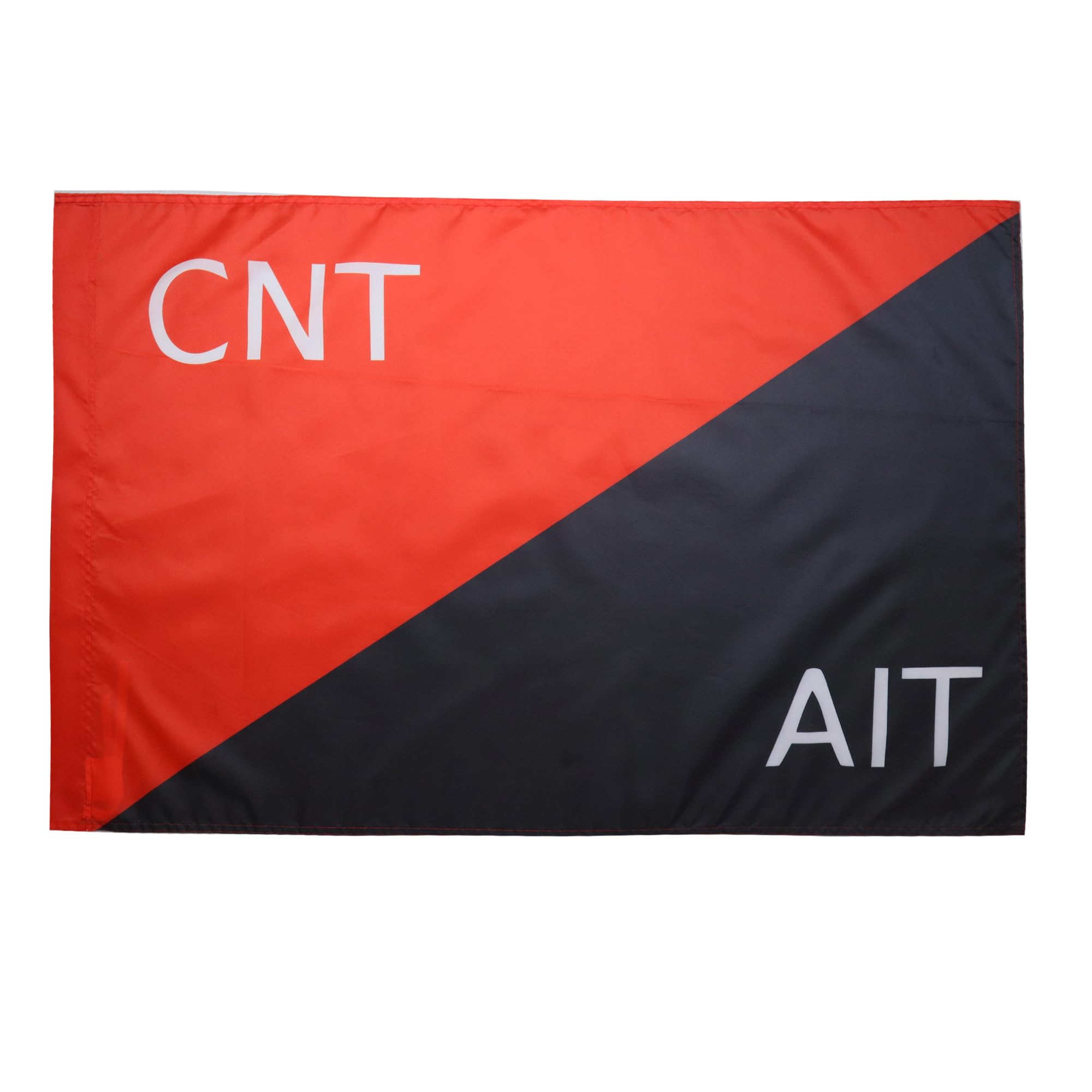 AZ FLAG - Milicia confederal in Spain Flag - 2x3 Ft - CNT-FAI Banner with Sleeve - 100% Polyester - Fade Resistant - Vivid Colors - 2' x 3' Feet - 90x60 Cm