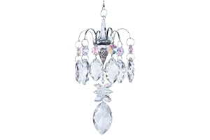 H&D HYALINE & DORA Crystals Horse Eye Prisms Suncatcher Hanging Ornament Rainbow Maker Hanger for Home,Garden Decoration