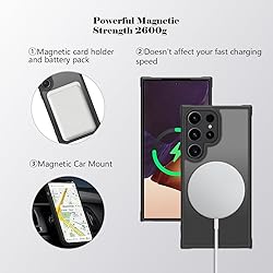 WELANGLE Magnetic Case for Samsung Galaxy S24 Ultra