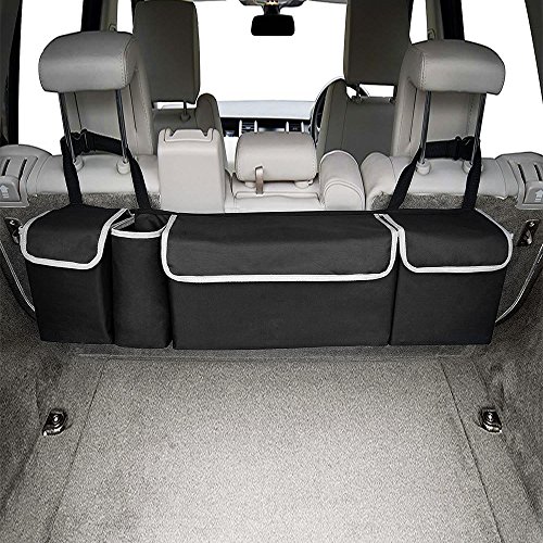 Buy Backseat Car Trunk Organizer, Lumsing 2 in 1 Trunk Organizer with 4