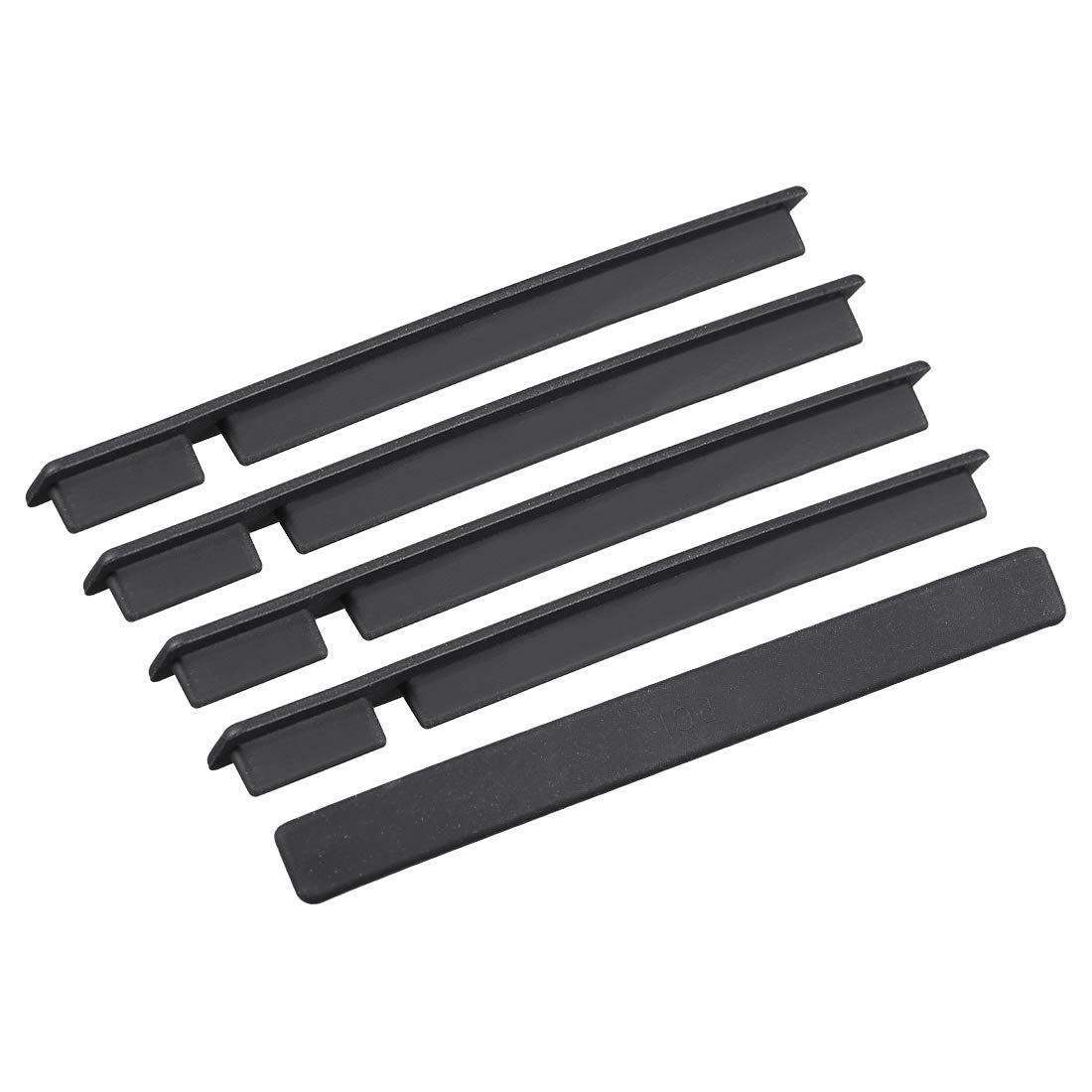 sourcing map 5pcs PCI Slot Silicone Protectors Anti Dust Cap Cover 82mmx8mmx6mm Black