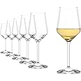 Stölzle Lausitz White Wine Glasses Set of 6 (Revolution). Dishwasher Safe, Lead-Free Crystal Luxury Wine Glasses (12.25 fl oz). Durable Long Stem Wine Glasses - Genuine Stölzle Wine Glass Set