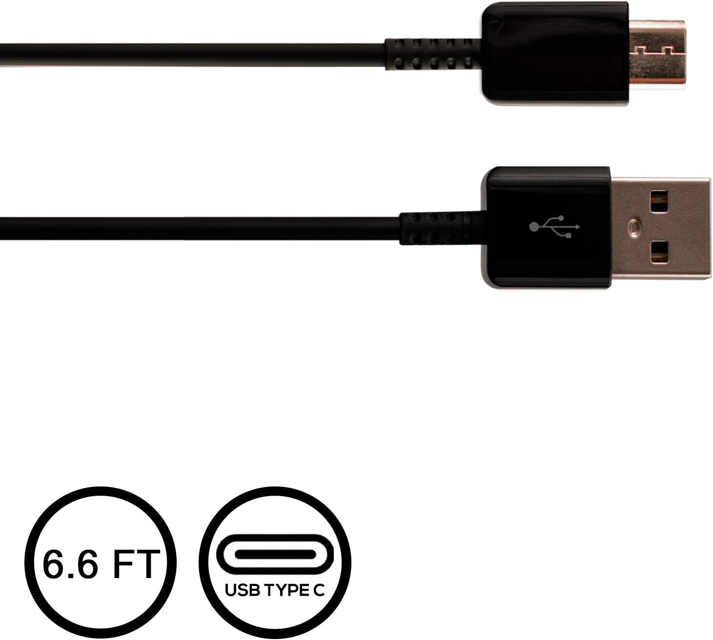 2 Pack Adaptive Fast Charger 6.6 ft Type C (Wall Charger+Type C USB Cable) Compatible with Samsung Galaxy S8 / S8+ / S9 / S9+ / S10e / S10 / S10+ / Note8 / Note 9 / LG G8 (Black): Home Audio & Theater