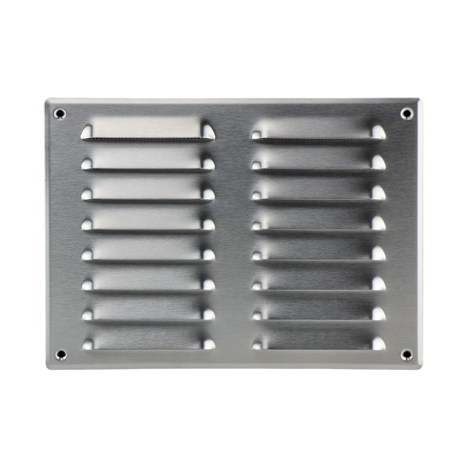 Steinberg14 Stainless steel 260x190mm Metal Air Vent Cover with Insect Mesh - 10x7.5 inch Ventilation Grille - Rectangular Air Vents for Outdoor and Indoor - Air Vent Register for Walls and Ceilings