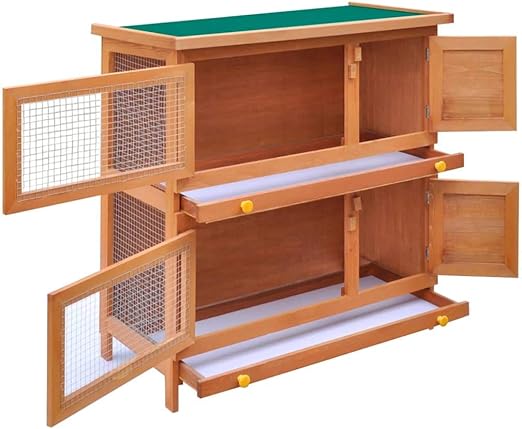 vidaxl rabbit hutch