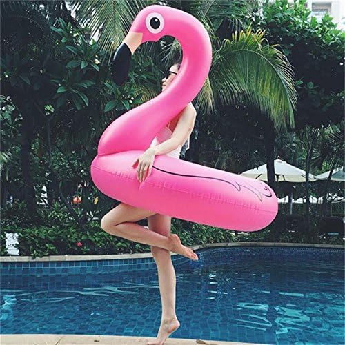 IDEAS Pool float,Pink Flamingo, Inflatable Summer Toy, Pool Party Toy with Rapid Valves