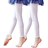 Daydance Girl's Women's Footless Tights for Dance, Balle, Gymnasics