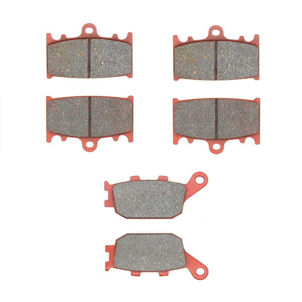 MEXITAL One Set Ceramic Motorbike Brake Pads Front and Rear for SUZUKI GSF 650 Bandit ABS 07-11 / GSF 650 Faired Bandit/GSX 650F ABS 08-15 / GSX 650F 08-12