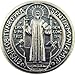 Catholic Saint St Benedict of Nursia Medal Evil Protection Pocket Token