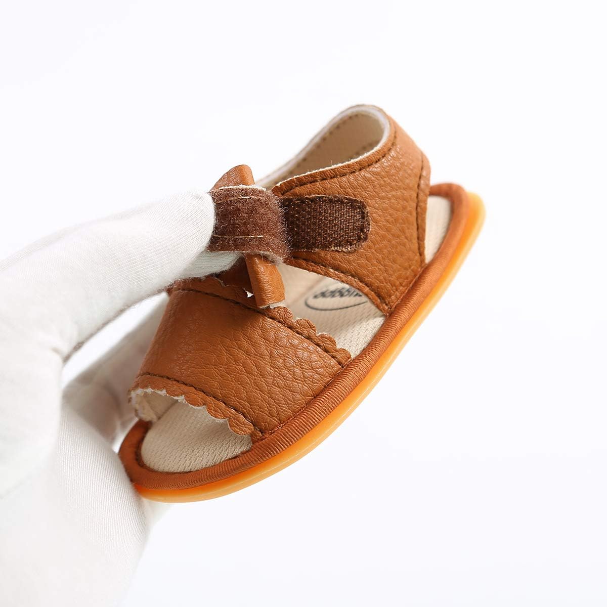  | Babelvit Infant Baby Girl Boy Sandals Comfort Premium Summer Outdoor Beach Shoes with Flower Bowknot Anti Slip Rubber Sole Newbron Toddler Prewalker First Walking Shoes | Sandals