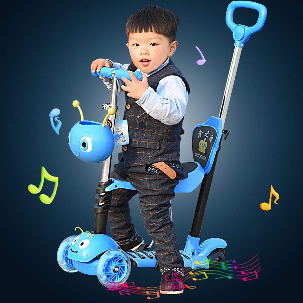 日本製 多機能音楽子供のスクーター5 In 1キッズ幼児キック3ホイールスクーター取り外し可能な席と背もたれ男の子のための女の子女の子1から8歳 色 ローズレッド ローズレッド B07qqtfl3r 高知インター店 Raviatowen Conseil Fr