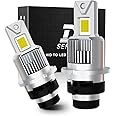 NOVCAPAR D2R D2S LED Bulb,70W High Power,24000LM +600% Brightness,6500K Cool White,High and Low Beam,Xenon HID Replacement Lights, Plug and Play,D2S LED Bulbs Canbus Error Free,Fog Light Bulbs