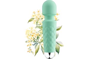 LUMIO Body Back Relaxation Massager - Mini - Travel - 9 Speeds 19 Modes - for Back - Foot - Arm Muscle Relaxation (Blue) (Fruit Green)