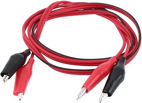 Amazon ワニクランプ Sodial R 2ｘ 92cmデュアルダブルエンドのプローブカイマンワニクリップケーブル Diy 工具 ガーデン