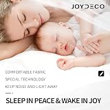 Joydeco White Curtains 63 inches Long 2 Panels Thermal Room Darkening Grey view 5