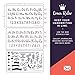 Jot & Mark Crown Ruler Fonts & Flourishes Stencils | for Scrapbooking, Invitations, Envelopes | Includes 3 Templates