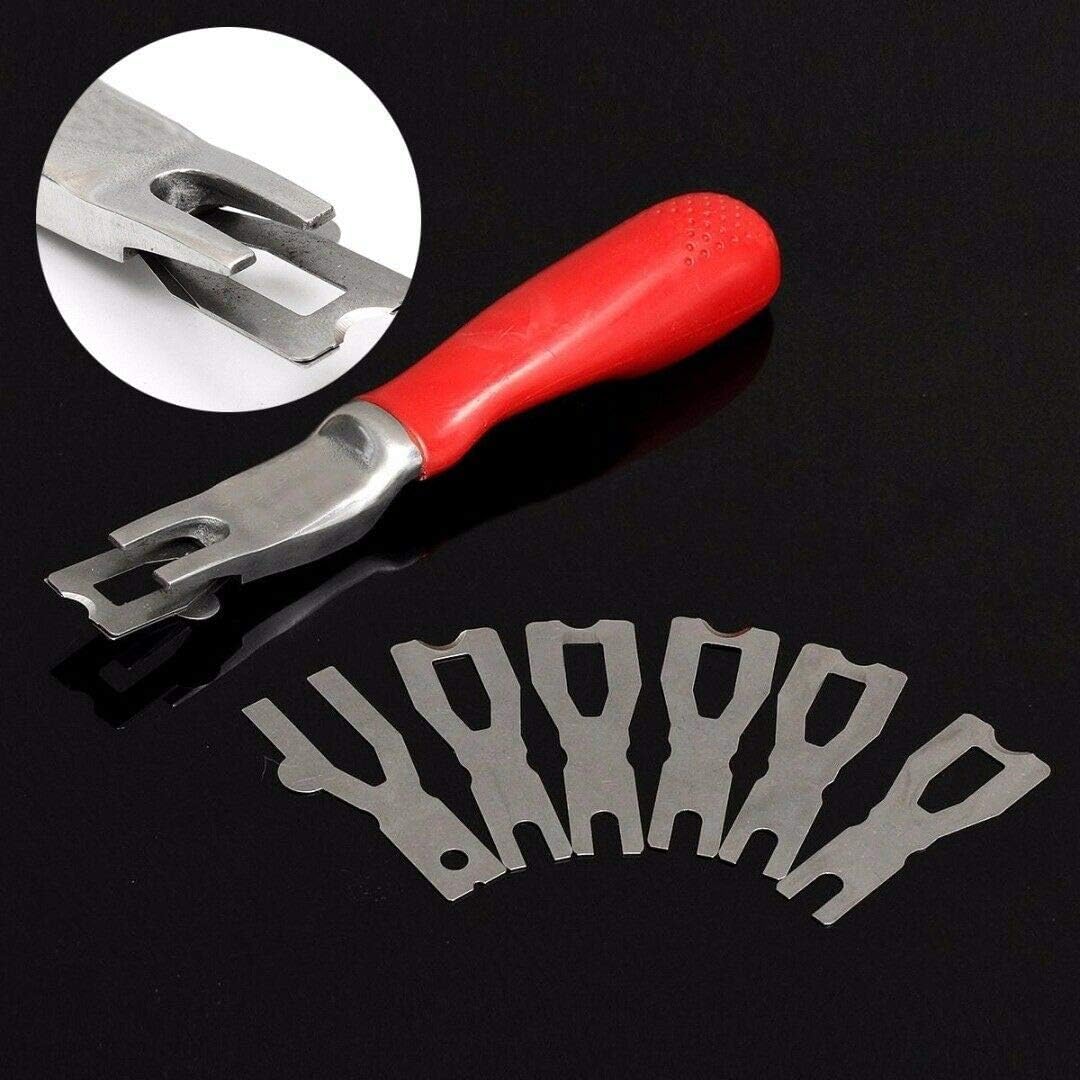 Floor Carpet Trimming Skiving Tool Vinyl Flooring Welding Cutting with 6 Blade