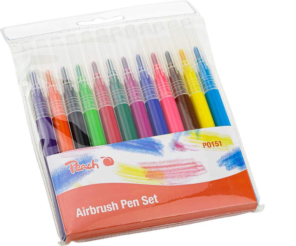 Peach Refill Kit for Electric Airbrush Pen - 12 Colours - PO151 — image 1