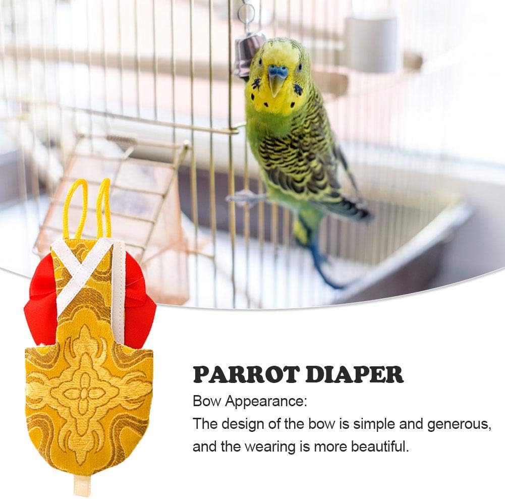 TOMATION Bird Diaper，Japanese-style Washable Breathable Parrots Nappies,bird Harness Soft Birds Flight Suits well-designed