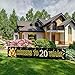 Large Cheers to 20 Years Banner, Black Gold 20 Anniversary Party Sign, 20th Happy Birthday Banner(9.8feet X 1.6feet)