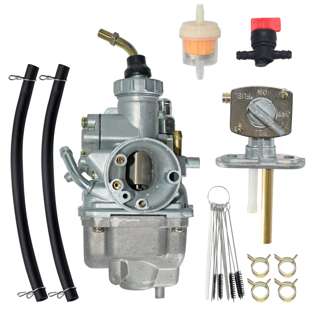 Photo 1 of JDLLONG TTR125 Carburetor for Yamaha TTR 125 2000-2007 for Yamaha TTR125LE TTR125E TTR125L TTR125 Carb with Fuel Switch Valve Petcock