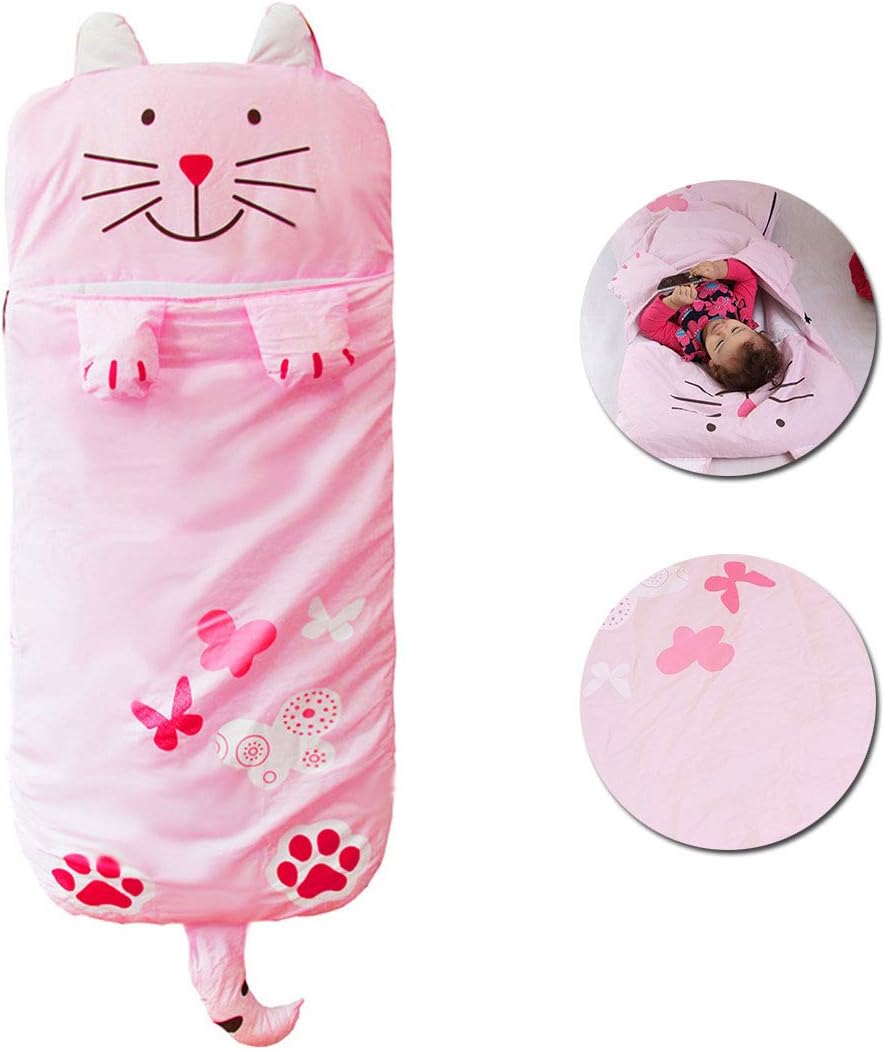 HWSDMW Multi-functional Children's Sleeping Bag Insulated Warm Teens Sleeping Bag Cartoon Lengthening And Widening Anti…