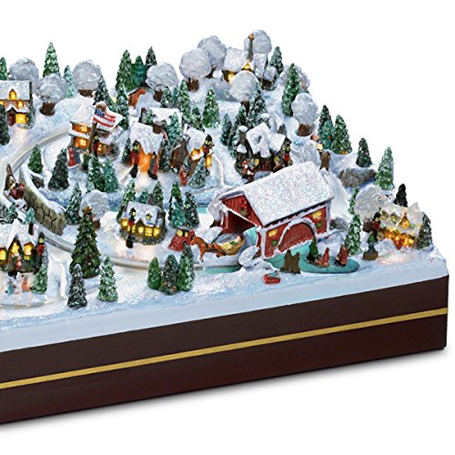 Thomas Kinkade Winter Wonderland Miniature Village with Lights and