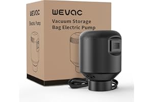 Electric Pump for Vacuum Storage Bags, Space Saver Vacuum Storage Bag Pump for Compression Clothing, Portable Vacuum Pump for Various Vacuum Sealer Bag, Wevac