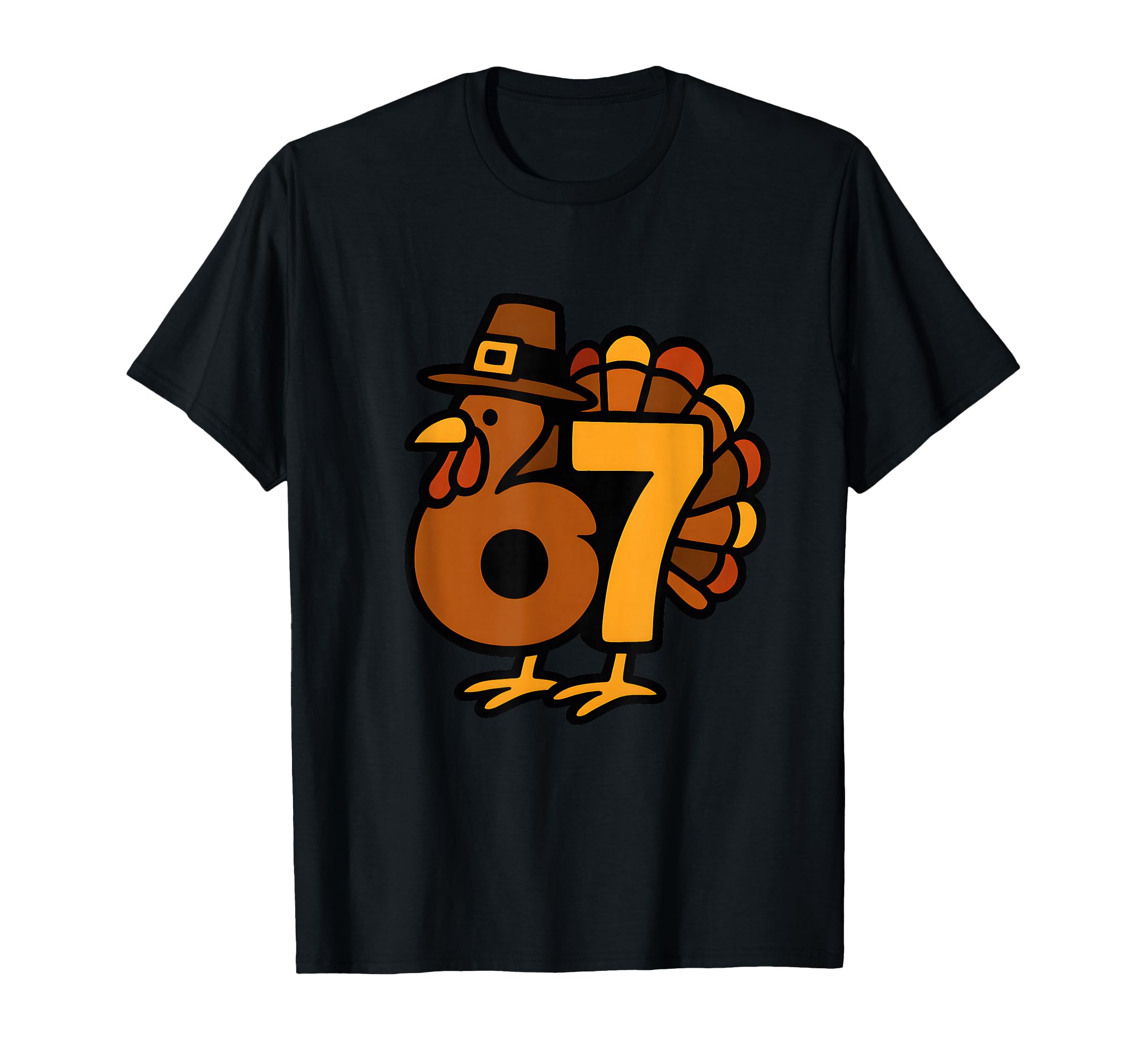 Photo 1 of ***BLUE*** 67 Thanksgiving 6 7 Turkey Six Seven Funny Teens Boys Kids T-Shirt