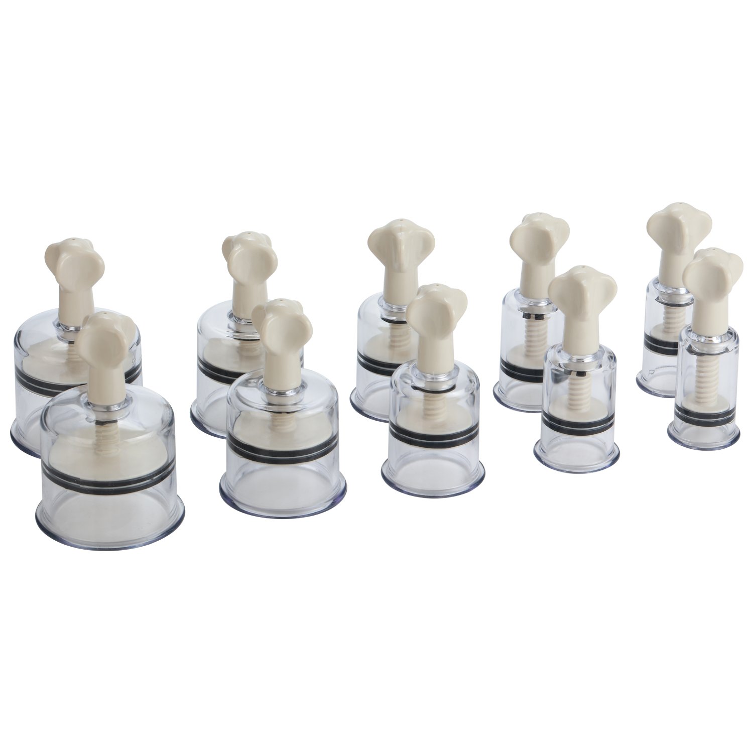 Feibrand Cupping Set Dry Vacuum Message Suction with Magnetic Head Chinese Acupuncture Therapy 10 pcs Twist Top