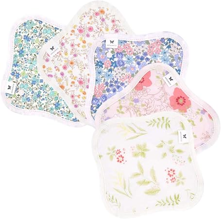 Amazon 布ライナー 小さめ 薄手 リフレッシング ５枚セット Aesst Rf 5p Aenuance オリモノシート 布製パンティライナー 布ナプキン 防水布なし Aenuance パンティーライナー