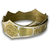 KTSR Crown Queen of Dragon House Gold Tiara Princess Cosplay Headwear Women Girls Headbands Hair Jewelry Halloween 3D Printed Party Prop