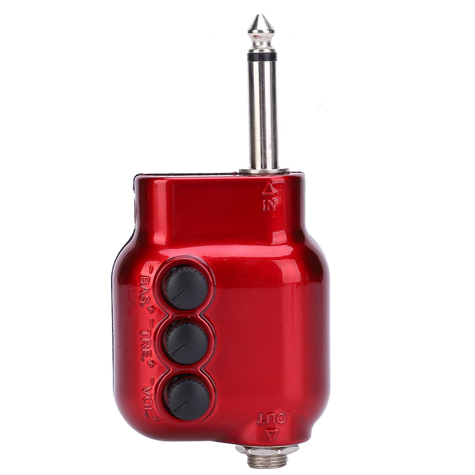 Keenso Pickup Power Amplifier High Bass Volume Control Impedance Matching for Acoustic Guitar Musical Instrument Accessories