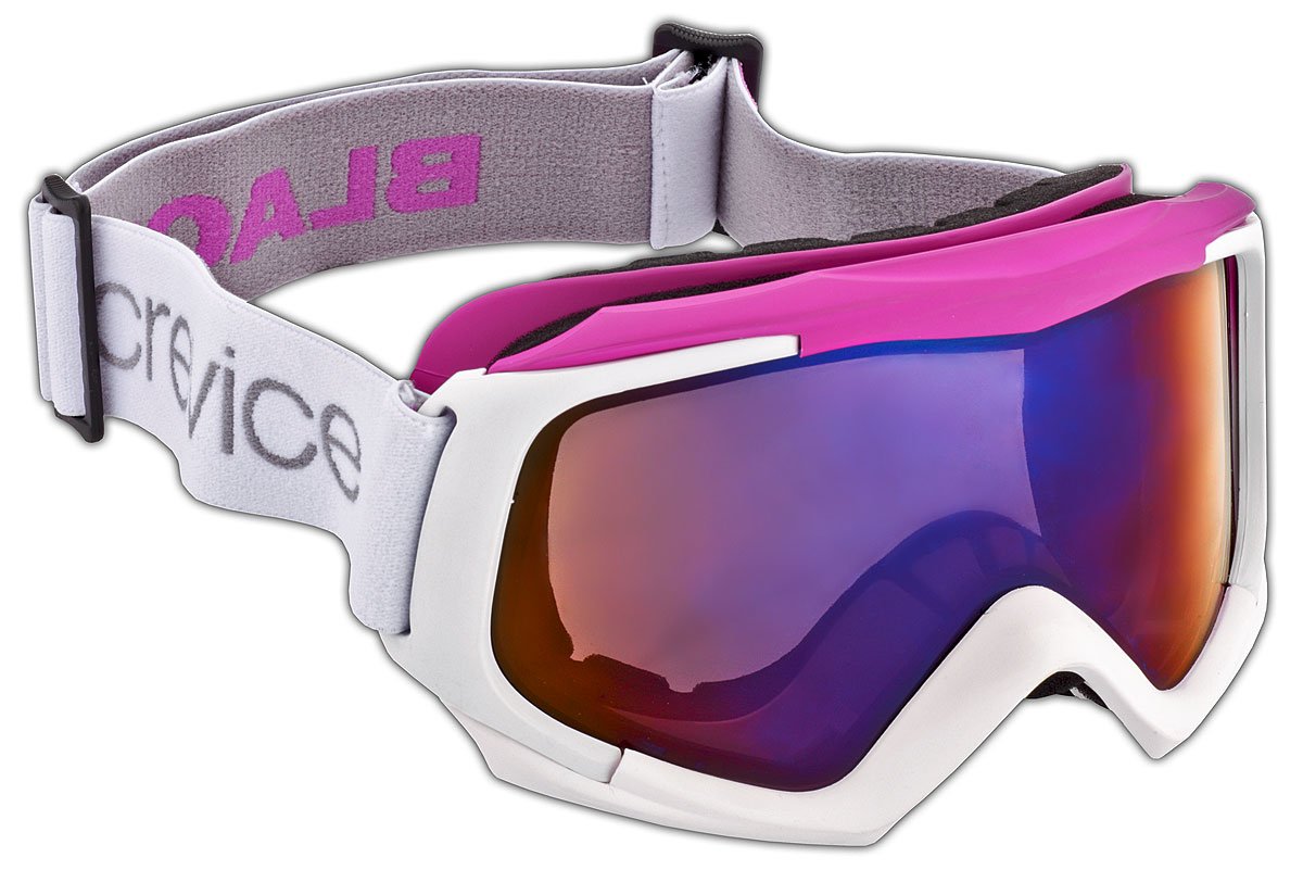 Black Crevice Women's Ski Goggles White weiß/pink Size:One Size