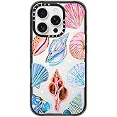 CASETiFY Impact Case for iPhone 16 Pro [Slim / 8.2 ft. 4X Military Grade Drop Protection/Wireless Charging Compatible] - Seashell - Clear Black
