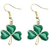 St. Patrick's Day Earrings for Women Shamrock Irish Earrings Hat Green Earrings for Irish Holiday