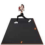 anngrowy Large Exercise Mat 6'x4'x7mm Workout Mats