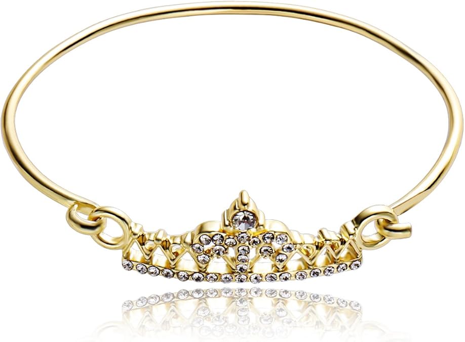 CHUANGYUN 13 Types Rhinestone Queen Crown Bracelet Bangle