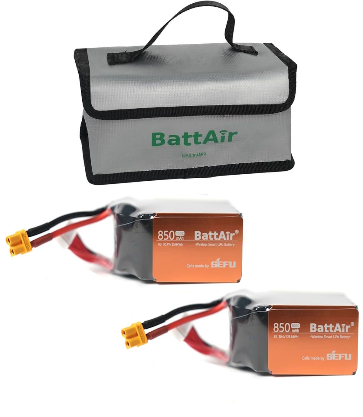 Photo 1 of ISDT BattAir 8S 100C 850mAh (2 Packs) Smart Battery for RC