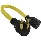 Conntek 14335 1.5-Foot Adapter 50 Amp 14-50P Male Plug To L14-30R 30 Amp 125/250 Volt Locking Female Connector