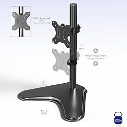 VIVO Single Monitor Desk Stand, Holds Screens up to