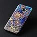 Samsung Galaxy S7 Edge case,Lizimandu TPU Pattern Case for Samsung Galaxy S7 Edge(Blue Flower)
