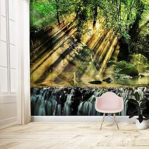 Wall Murals for Bedroom Waterfall Large Removable Wallpaper Peel and Stick Wall Stickers - 66x96 inches