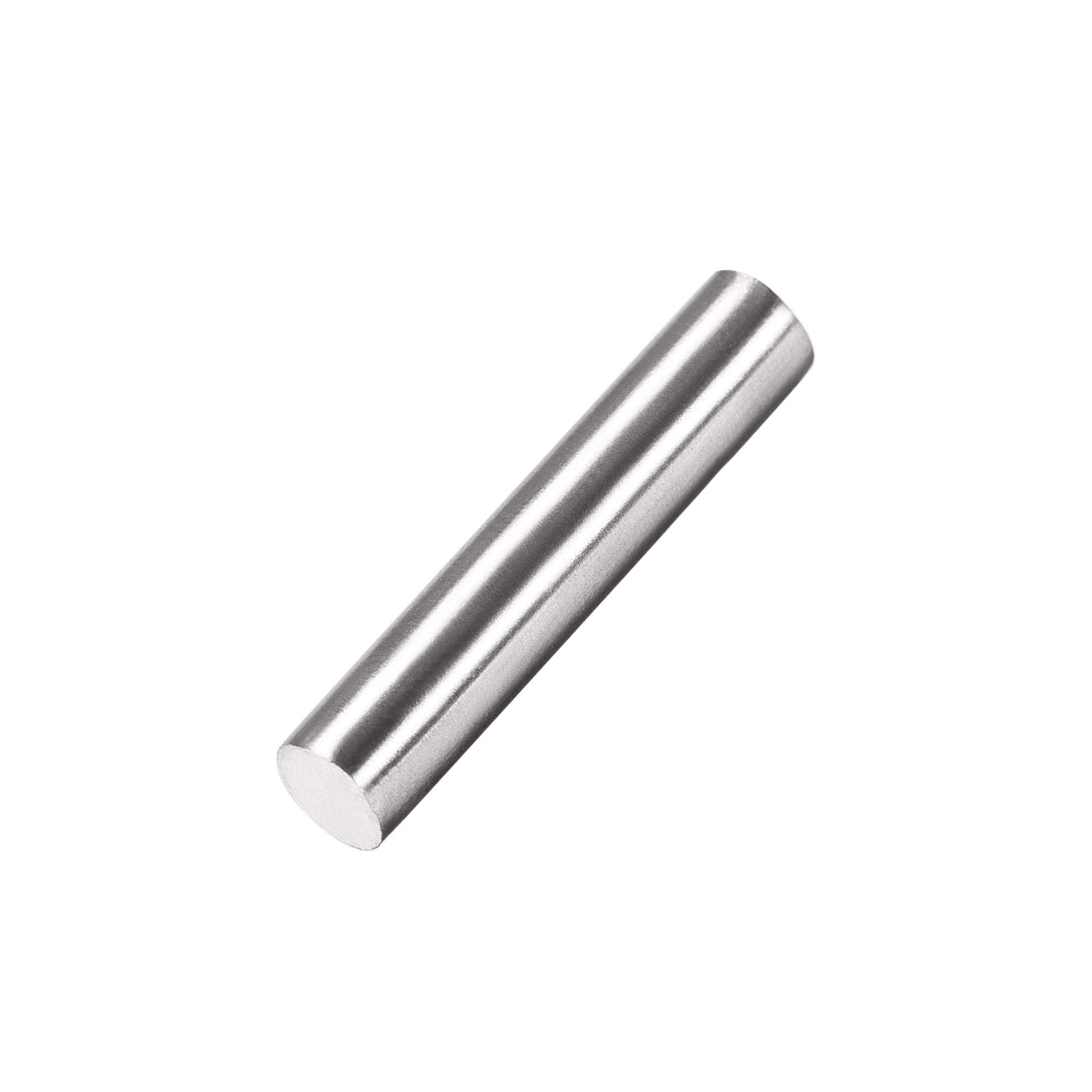 sourcing map 5mm x 25mm 304 Stainless Steel Solid Round Rod for Drift Punches DIY Craft Model Plane Model Ship Model Cars - 20pcs