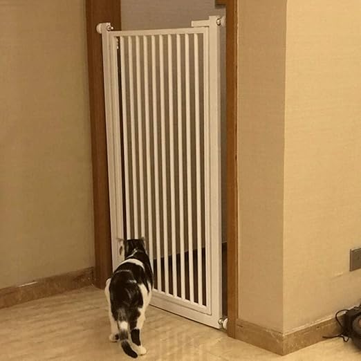 FF Pet gate Extra Tall & Wide Safety Pet Gates with Walk Through, Wall