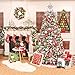 Traditional Red Green White Knitted Christmas Pillow Covers with Fluffy Balls, 18x18 Inch, Themed with Tree Skirt (Not Included)